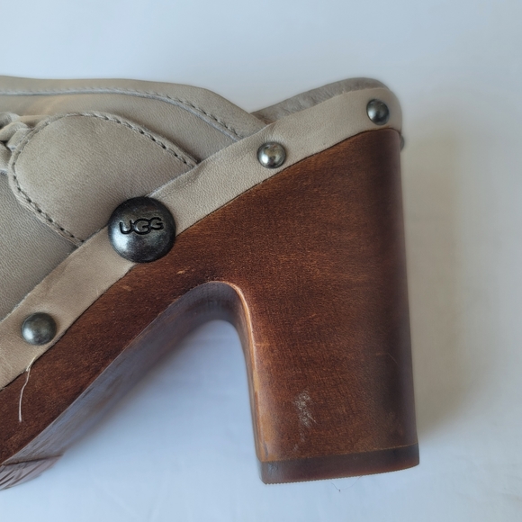 UGG Leather Clogs Size 7 - Picture 5 of 8